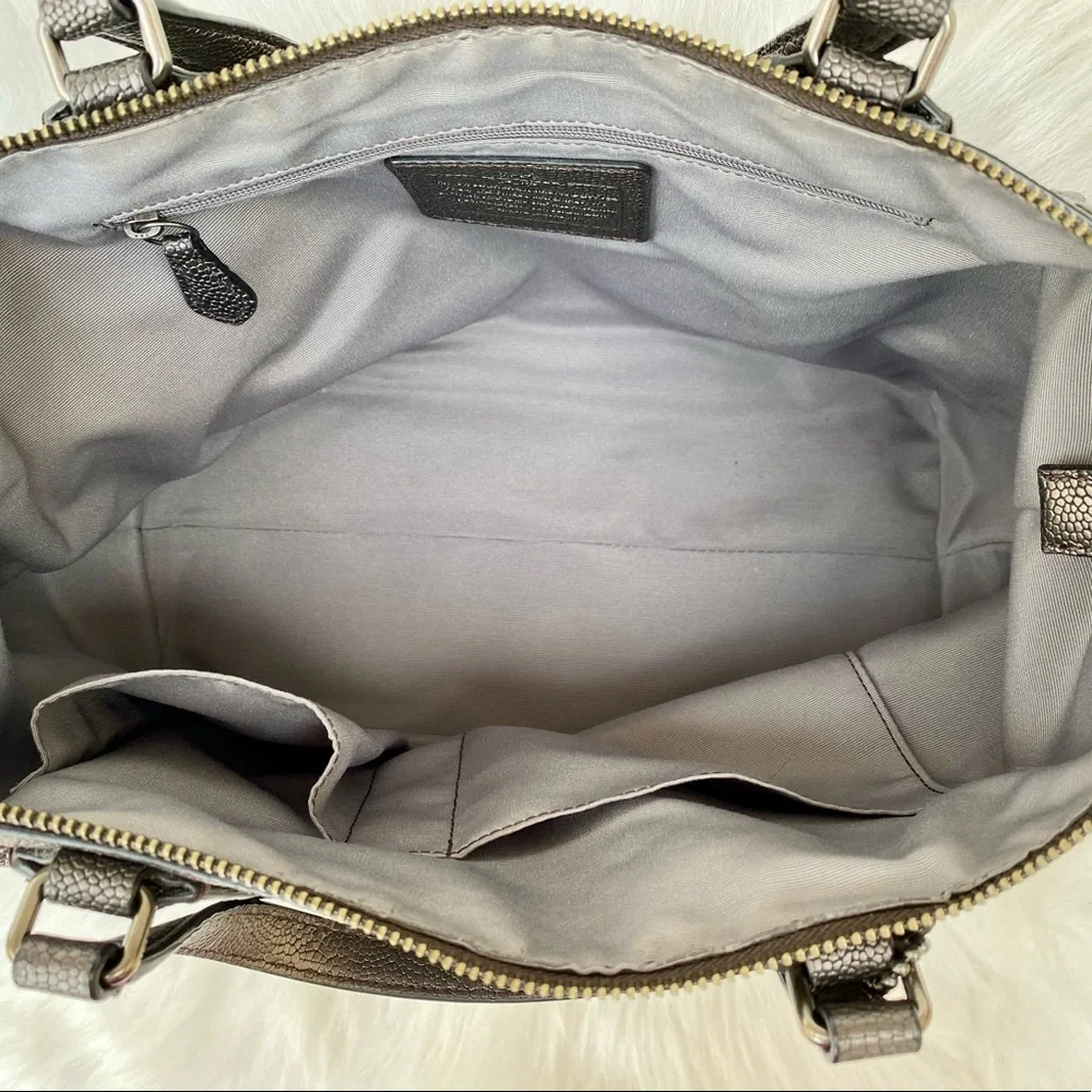 Coach ✨ Mickie Caviar Grain Leather Satchel